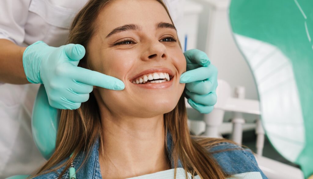 Girl Smiling at Infuse Dental